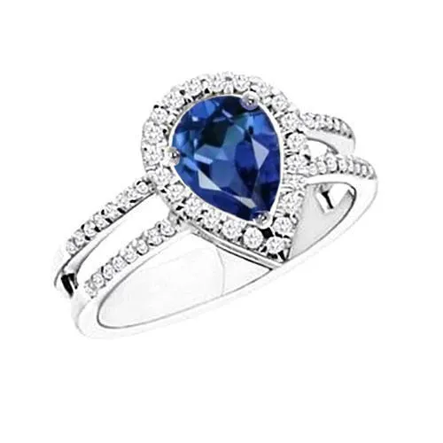 580 Carats Pear Ceylon Sapphire Natural Earth Mined Diamond Engagement Ring 14K Gold GB Rings 580 Carats Pear Ceylon Sapphire Natural Earth Mined Diamond Engagement Ring 14K Gold GB Rings