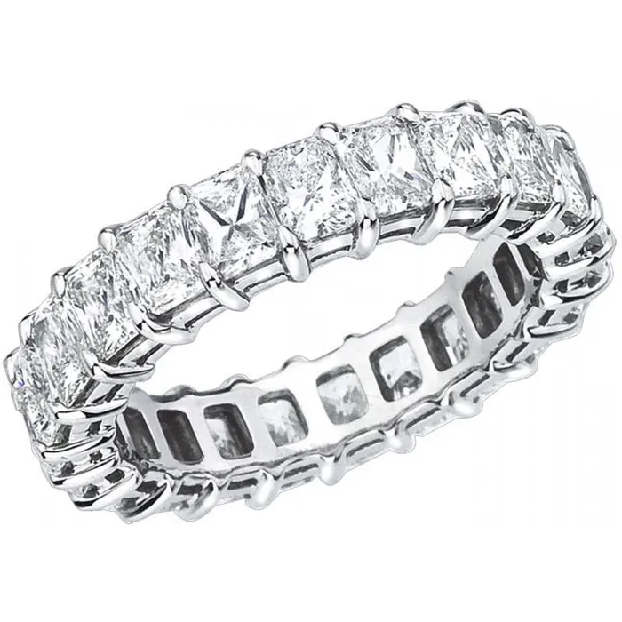 GB Rings Princess Cut Genuine Natural Earth Mined Diamond Eternity 440 Carts Band Gold 14K GB Rings Princess Cut Genuine Natural Earth Mined Diamond Eternity 440 Carts Band Gold 14K