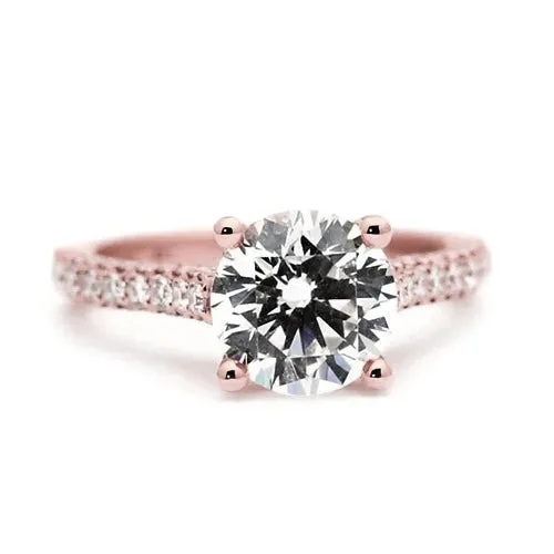 Rings Rose Gold Engagement Ring Earth Mined HarryChadEntcom