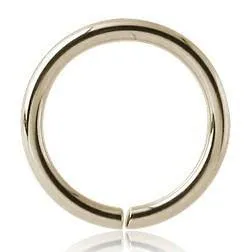 Tulsa Body Jewelry Rings 16g Zircon Gold Continuous Ring