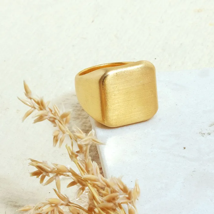 Upakarna Rings Matte Onyx Men Ring