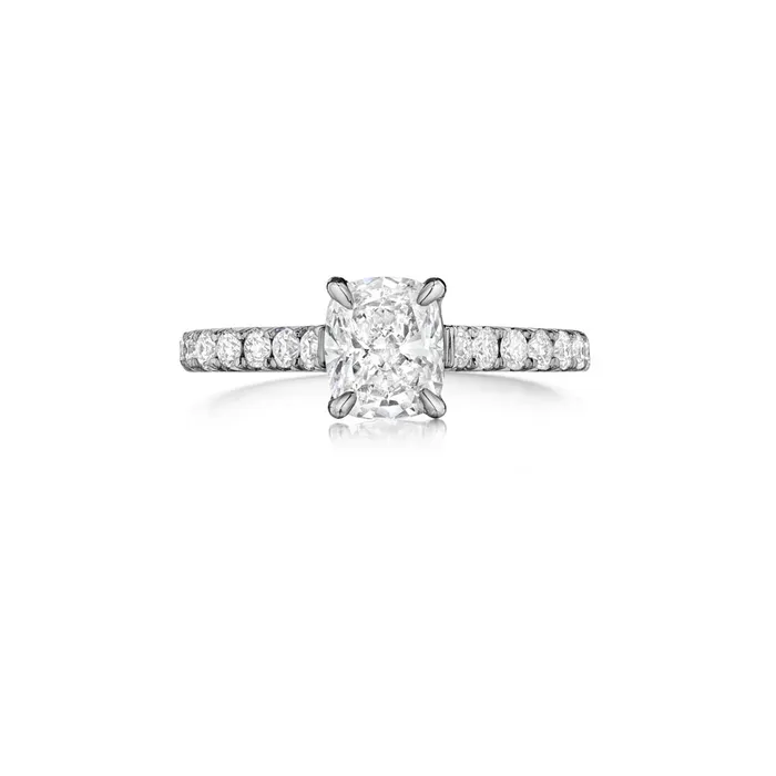 International Diamond Center Henri Daussi Cushion Collection Diamond Ring Setting 040 CTW Rings International Diamond Center Henri Daussi Cushion Collection Diamond Ring Setting 040 CTW Rings