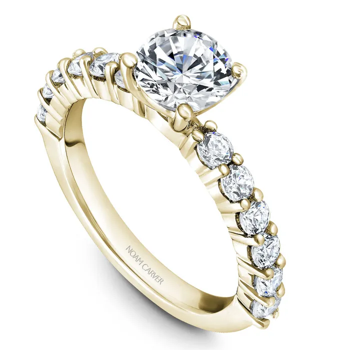 International Diamond Center Rings Noam Carver Yellow Gold Shared Prong Diamond Engagement Ring Setting 072 CTW International Diamond Center Rings Noam Carver Yellow Gold Shared Prong Diamond Engagement Ring Setting 072 CTW