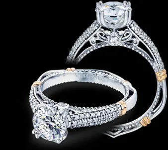 Rings International Diamond Center Verragio Parisian Round Diamond Engagement Ring Setting 025 CTW Rings International Diamond Center Verragio Parisian Round Diamond Engagement Ring Setting 025 CTW