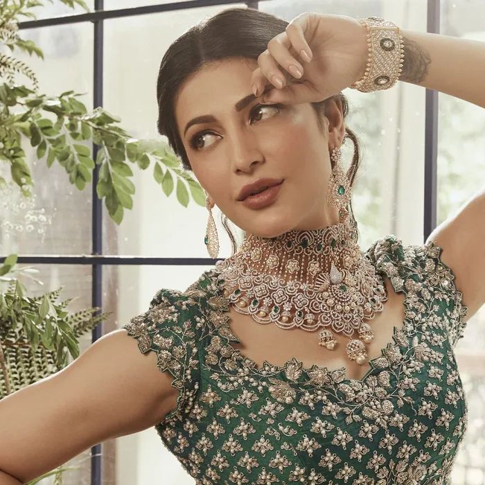 SILVER Rasika Grand Silver CZ Choker Rings