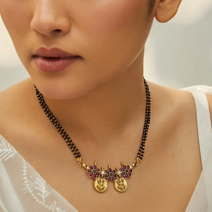 SILVER Rings Radiant Lakshmi Blessings Silver Mangalsutra