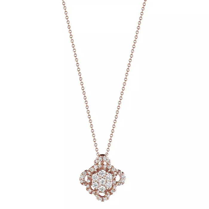Verragio Veritage Diamond Cluster Floret Pendant 18K Gold 030CTW Shop IDC estore PreStyled Sets