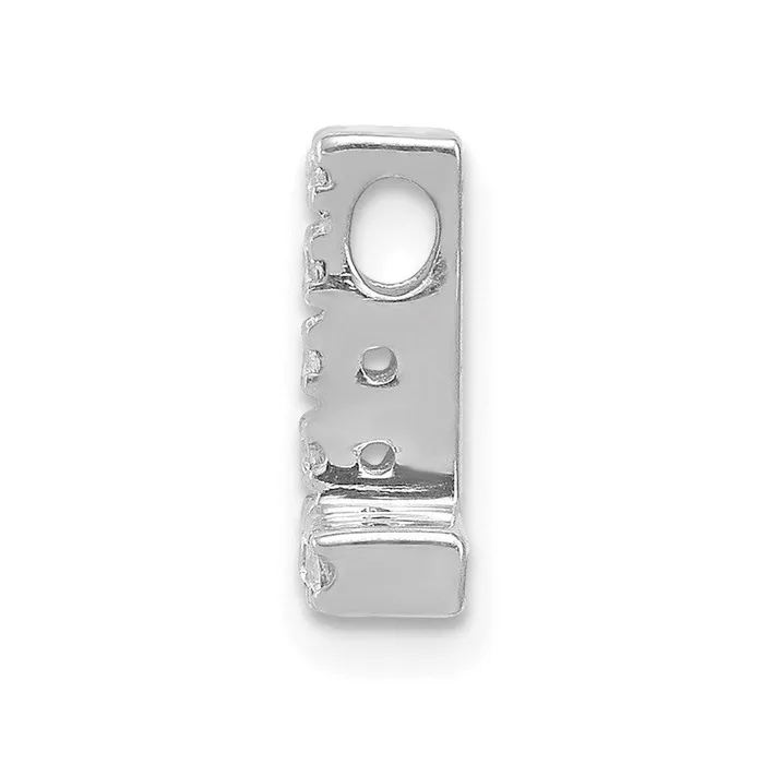 14k White Gold Diamond Initial L Charm Jewelry Charm Necklaces 14k White Gold Diamond Initial L Charm Jewelry Charm Necklaces