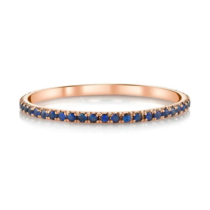 anitako Rings BLUE SAPPHIRE ETERNITY BAND