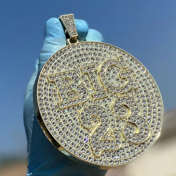 Bling Cartel 14K Gold Finish Big 23 Huge Jumbo Medallion Pendant PreStyled Sets Bling Cartel 14K Gold Finish Big 23 Huge Jumbo Medallion Pendant PreStyled Sets