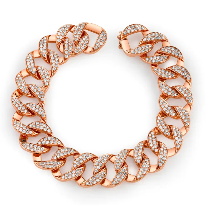 Bracelets anitako HEMINGWAY DIAMOND CHAIN LINK BRACELET
