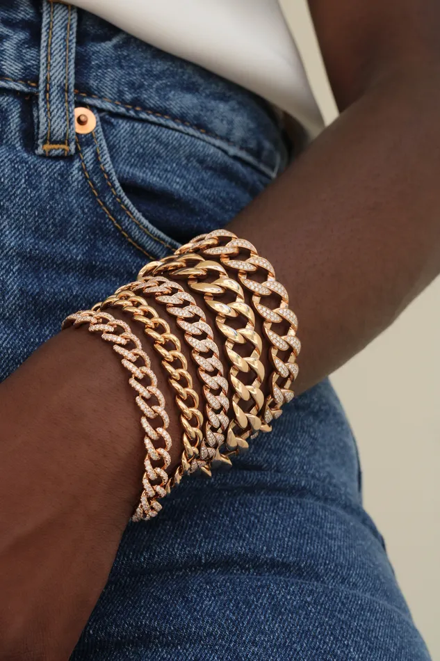 Bracelets anitako HEMINGWAY DIAMOND CHAIN LINK BRACELET