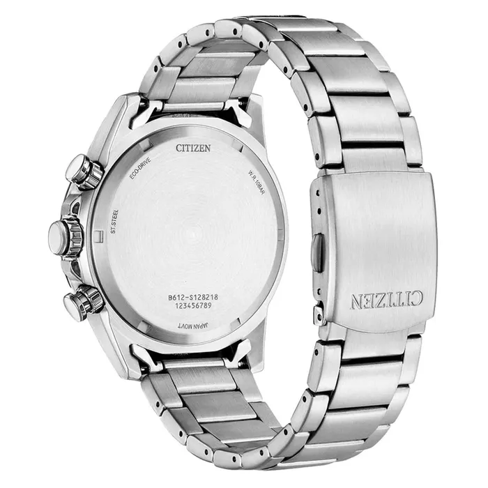 Bracelets Citizen Citizen Mens EcoDrive Watch Chronograph Blue Dial Silver Bracelet CA078184L Bracelets Citizen Citizen Mens EcoDrive Watch Chronograph Blue Dial Silver Bracelet CA078184L