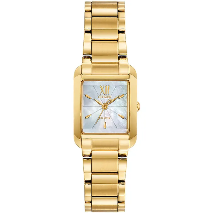 Bracelets Citizen Citizen Womens Eco Drive Watch Bianca MOP Dial Yellow Gold Bracelet EW555253D Bracelets Citizen Citizen Womens Eco Drive Watch Bianca MOP Dial Yellow Gold Bracelet EW555253D