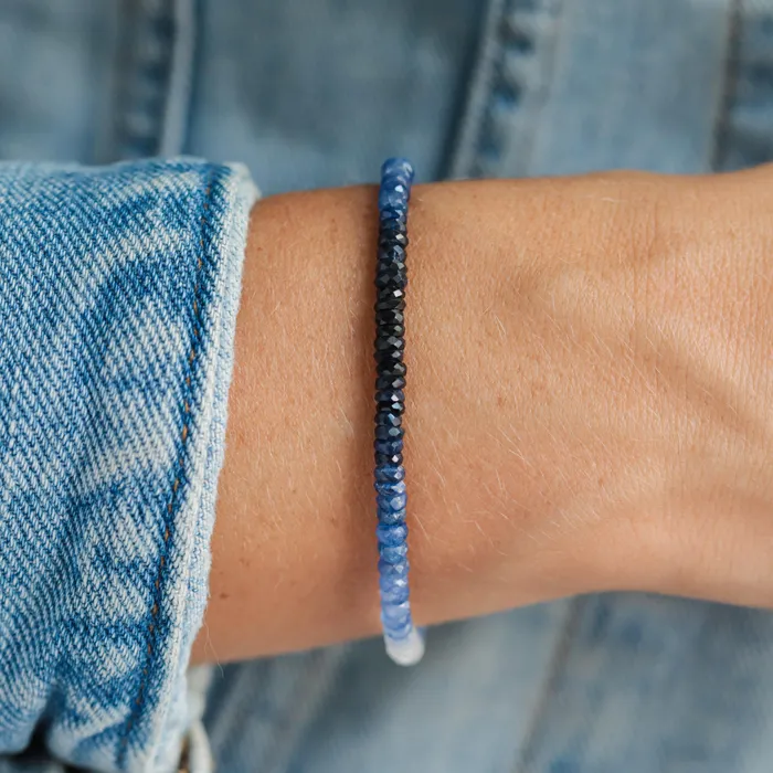 Bracelets Earthly Abundance Blue Sapphire Ombre Bracelet Bracelets Earthly Abundance Blue Sapphire Ombre Bracelet