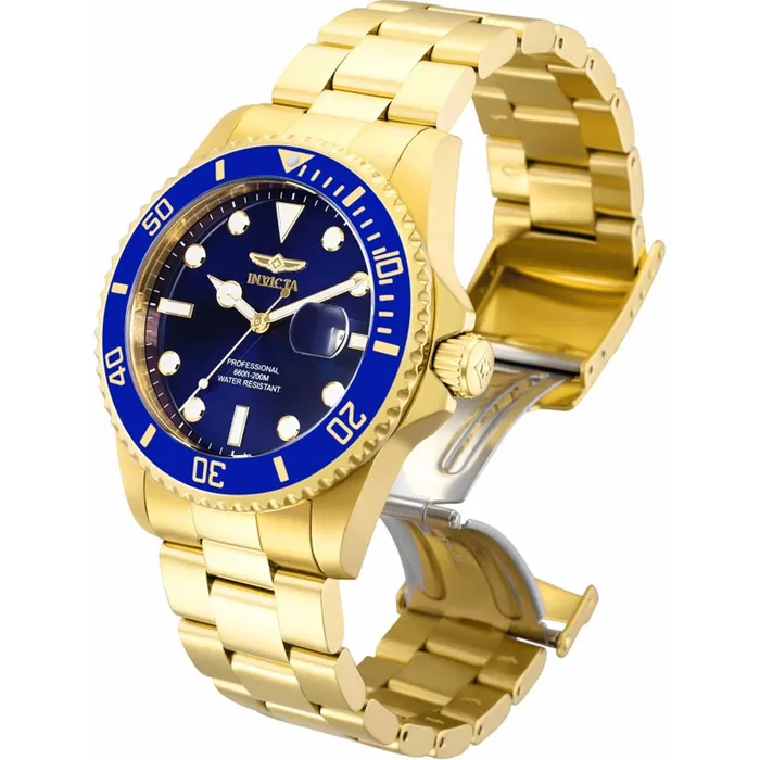 Bracelets Invicta Invicta Mens Quartz Watch Pro Diver Blue Dial Yellow Gold Steel Bracelet 33270 Bracelets Invicta Invicta Mens Quartz Watch Pro Diver Blue Dial Yellow Gold Steel Bracelet 33270