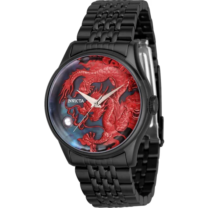 Bracelets Invicta Womens Watch Vintage Automatic Red and Black MOP Dial Bracelet 39862 Invicta Bracelets Invicta Womens Watch Vintage Automatic Red and Black MOP Dial Bracelet 39862 Invicta