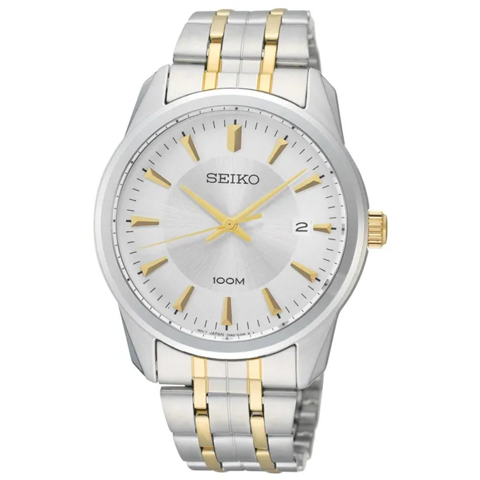 Bracelets Seiko Seiko SGEG07P1 Mens Silver Dial Two Tone Stainless Steel Bracelet Watch Bracelets Seiko Seiko SGEG07P1 Mens Silver Dial Two Tone Stainless Steel Bracelet Watch