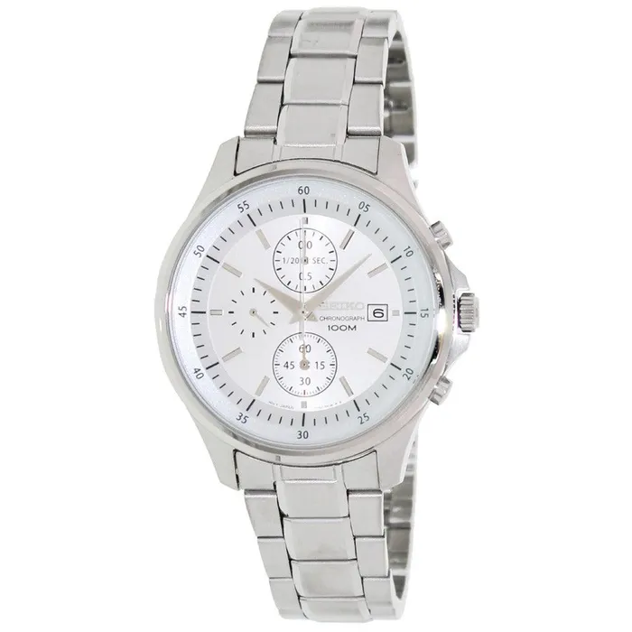 Bracelets Seiko SNDE17 Mens Silver Dial Steel Bracelet Chronograph Watch Seiko Bracelets Seiko SNDE17 Mens Silver Dial Steel Bracelet Chronograph Watch Seiko