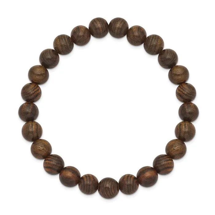 Bracelets Tigerwood Bead Stretch Bracelet Chisel