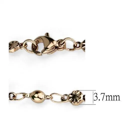 Bracelets TK2432R IP Rose GoldIon Plating Stainless Steel Chain with No Stone Alamode