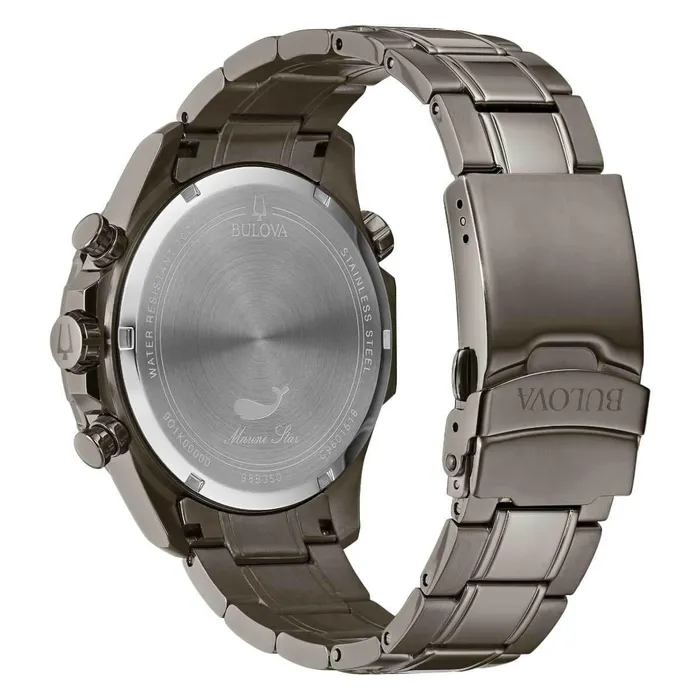 Bulova Bracelets Bulova Mens Chronograph Watch Marine Star Red Dial Grey Bracelet 98B350 Bulova Bracelets Bulova Mens Chronograph Watch Marine Star Red Dial Grey Bracelet 98B350
