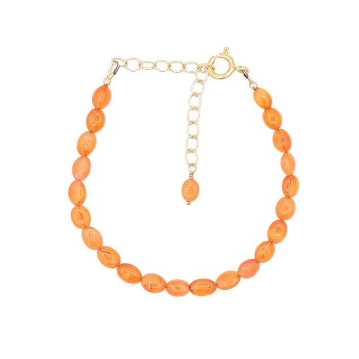 Carnelian nugget bracelet Earthly Abundance Bracelets