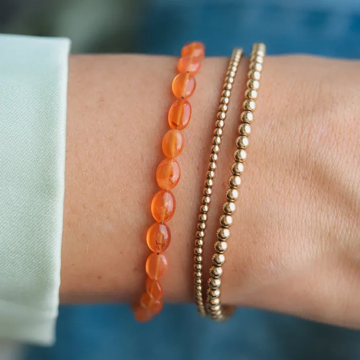 Carnelian nugget bracelet Earthly Abundance Bracelets