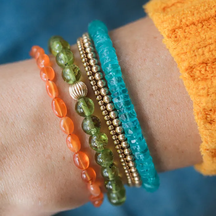 Carnelian nugget bracelet Earthly Abundance Bracelets