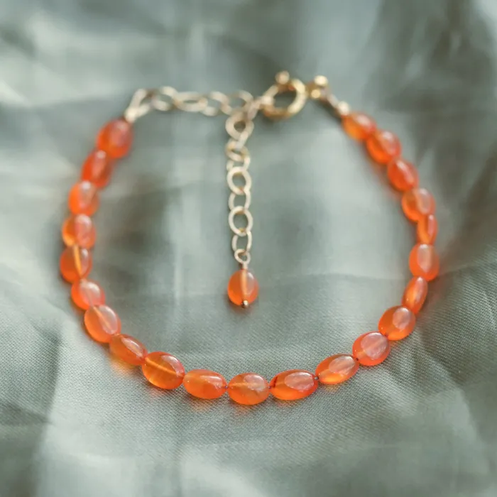 Carnelian nugget bracelet Earthly Abundance Bracelets