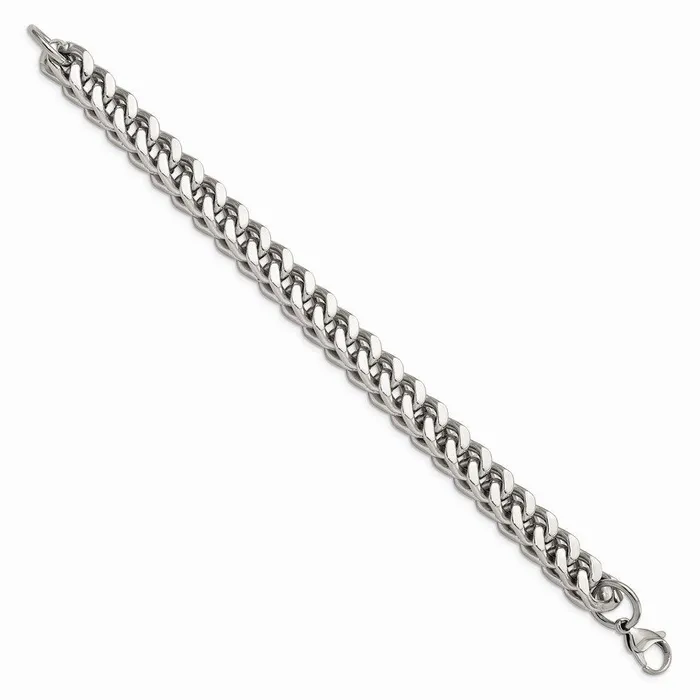 Chisel Bracelets Stainless Steel Heavy Wheat 95in Bracelet
