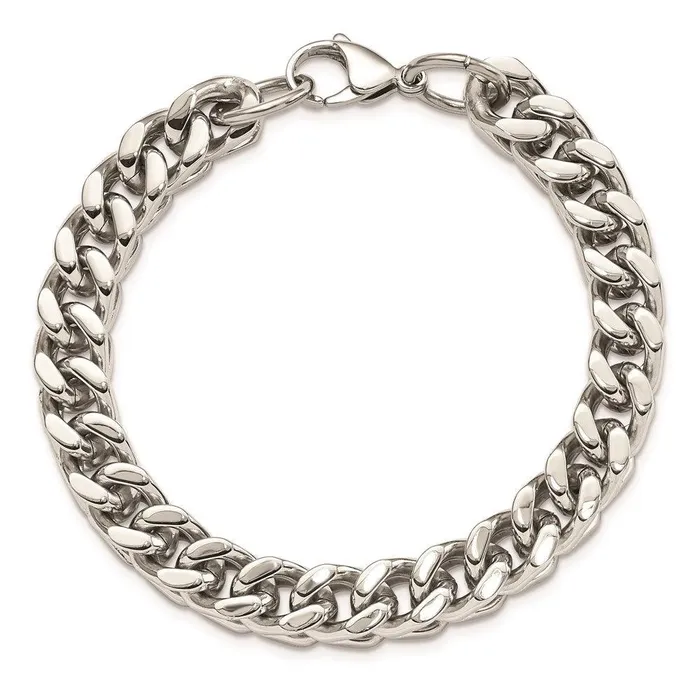 Chisel Bracelets Stainless Steel Heavy Wheat 95in Bracelet