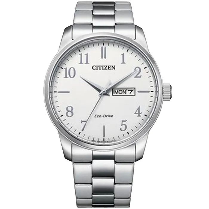 Citizen Bracelets Citizen Mens Watch EcoDrive Silver Dial Stainless Steel Bracelet BM855081A Citizen Bracelets Citizen Mens Watch EcoDrive Silver Dial Stainless Steel Bracelet BM855081A