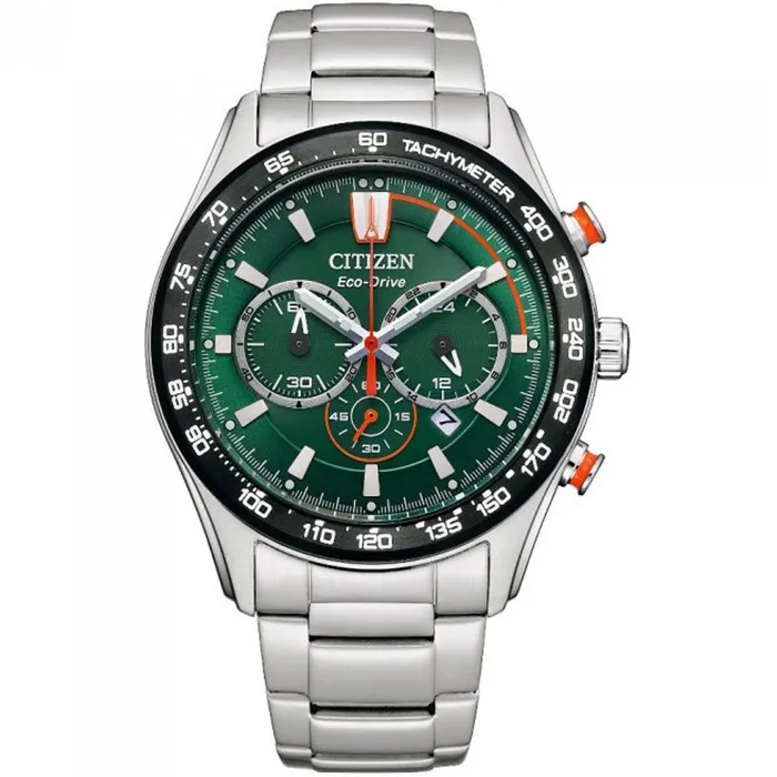 Citizen Mens Watch Chronograph Green Dial Stainless Steel Bracelet CA448682X Citizen Bracelets Citizen Mens Watch Chronograph Green Dial Stainless Steel Bracelet CA448682X Citizen Bracelets