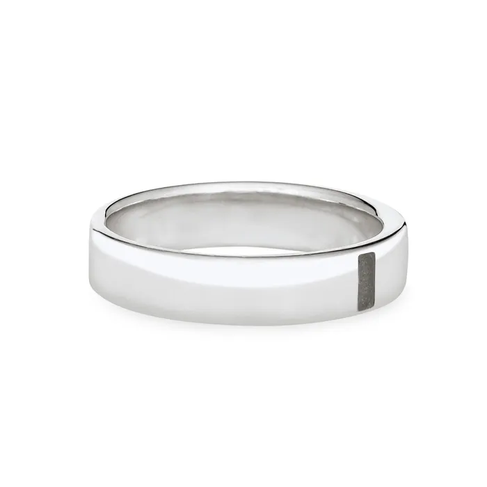 closebymejewelry Rings Simple Band Cremation Ring in Sterling Silver