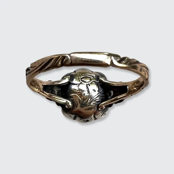 Georgian TableCut Diamond Flower Ring 21stfinds Rings