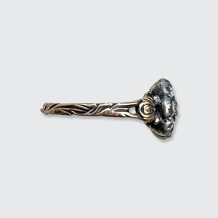 Georgian TableCut Diamond Flower Ring 21stfinds Rings