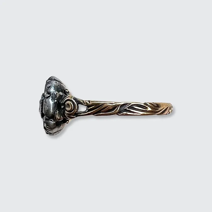 Georgian TableCut Diamond Flower Ring 21stfinds Rings