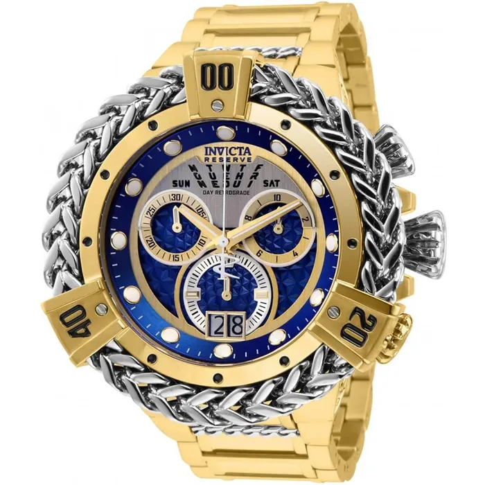 Invicta Bracelets Invicta Mens Chrono Watch Reserve Bolt TT Silver and Yellow Gold Bracelet 31782 Invicta Bracelets Invicta Mens Chrono Watch Reserve Bolt TT Silver and Yellow Gold Bracelet 31782