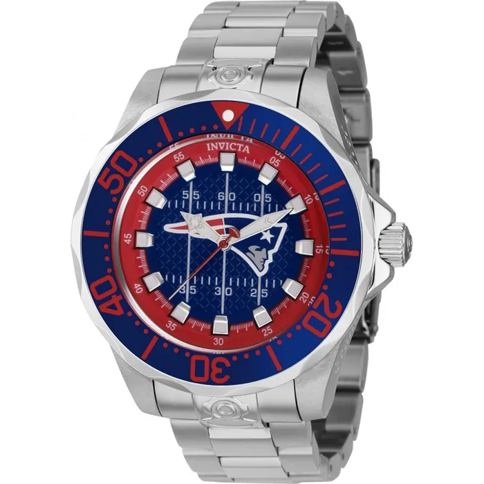 Invicta Bracelets Invicta Mens Watch NFL New England Patriots Dial Stainless Steel Bracelet 42127 Invicta Bracelets Invicta Mens Watch NFL New England Patriots Dial Stainless Steel Bracelet 42127