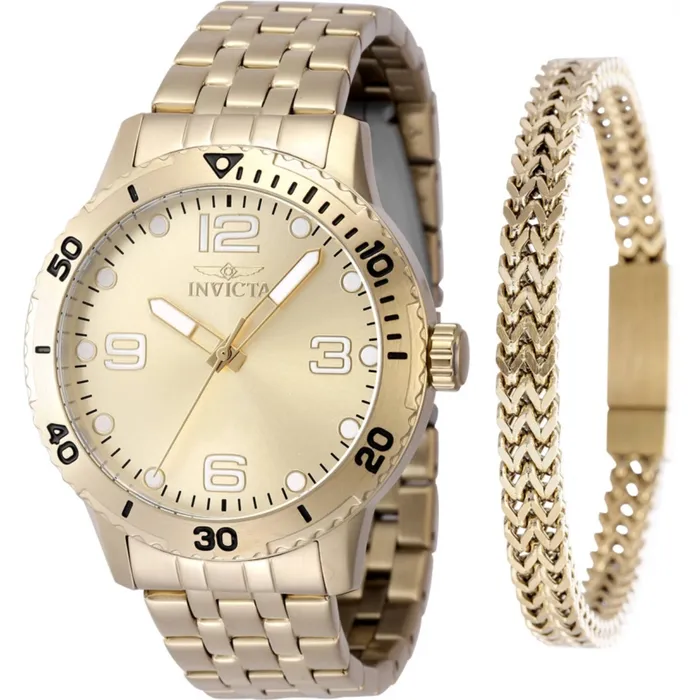 Invicta Bracelets Invicta Mens Watch Specialty Quartz Gold Tone Brass Dial Steel Bracelet 48262 Invicta Bracelets Invicta Mens Watch Specialty Quartz Gold Tone Brass Dial Steel Bracelet 48262