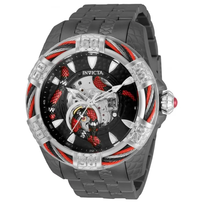 Invicta Mens Automatic Watch Bolt King Snake Black Steel Bracelet 32316 Invicta Bracelets Invicta Mens Automatic Watch Bolt King Snake Black Steel Bracelet 32316 Invicta Bracelets