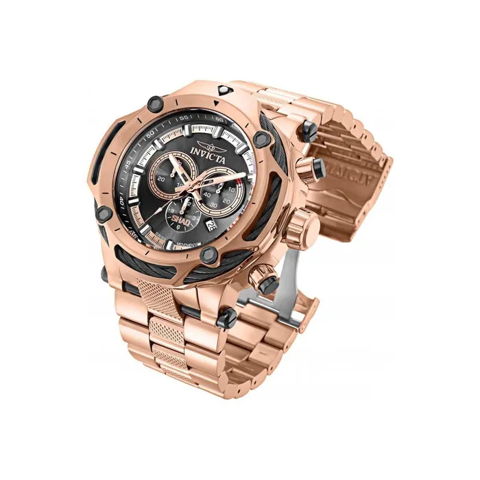 Invicta Mens Quartz Watch Shaq Chronograph Rose Gold Steel Bracelet 33661 Invicta Bracelets Invicta Mens Quartz Watch Shaq Chronograph Rose Gold Steel Bracelet 33661 Invicta Bracelets
