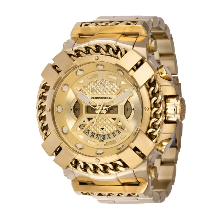 Invicta Mens Watch Bolt Chronograph Gold Tone Dial Stainless Steel Bracelet 37514 Invicta Bracelets Invicta Mens Watch Bolt Chronograph Gold Tone Dial Stainless Steel Bracelet 37514 Invicta Bracelets