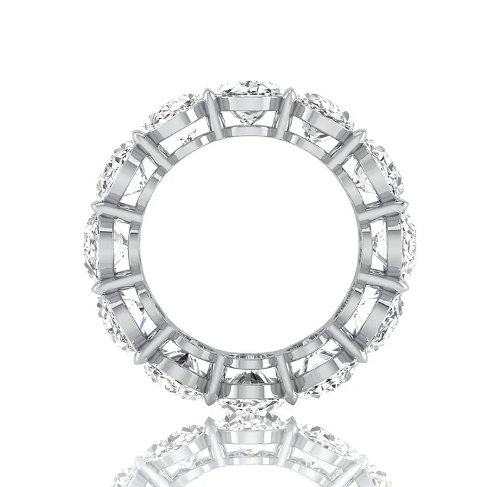 Oval Lab Grown Diamond Eternity Ring 1200cttw deBebians Rings