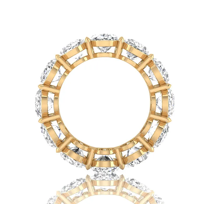 Oval Lab Grown Diamond Eternity Ring 1200cttw deBebians Rings