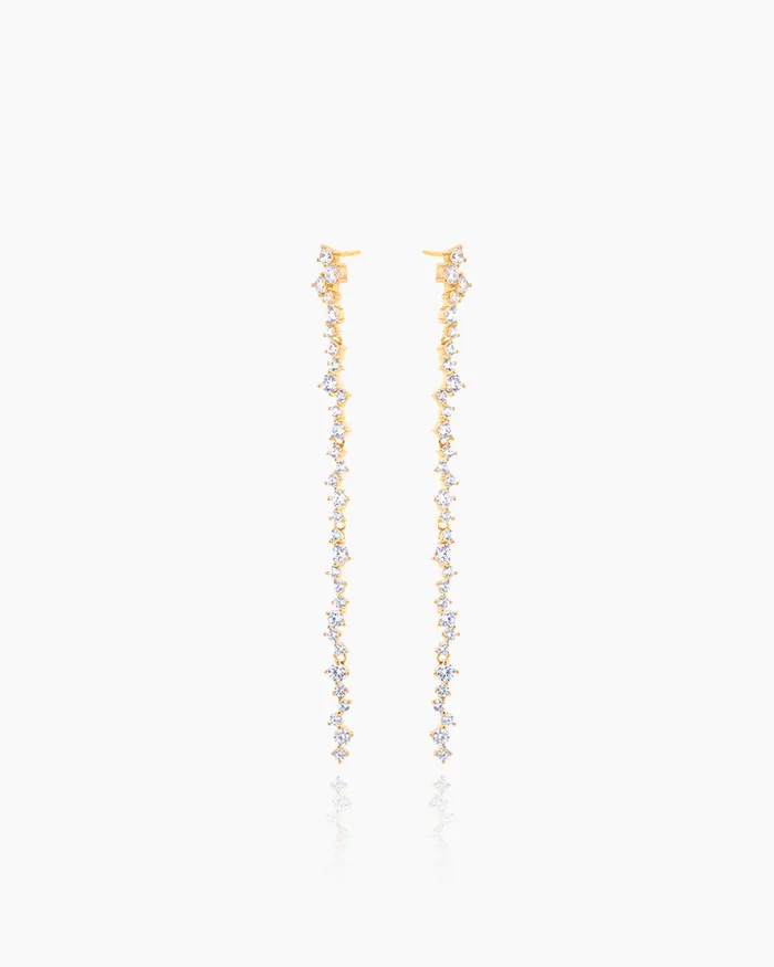 Penny Pairs PreStyled Sets Cassandra Gold Dangler Studs