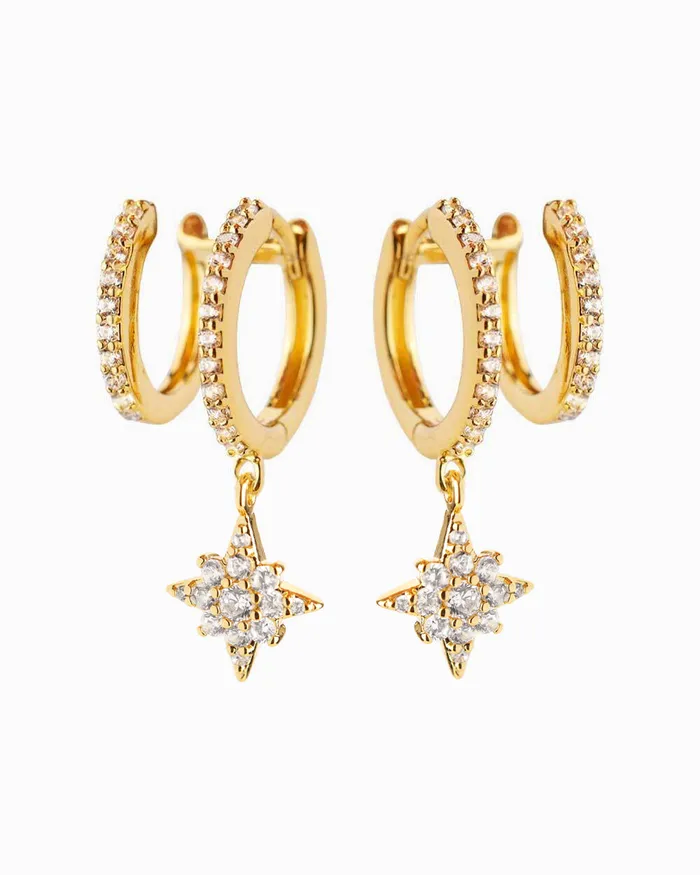 Penny Pairs PreStyled Sets Shaira Gold Huggies
