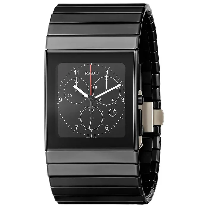 Rado Bracelets Rado Mens Chronograph Watch Ceramica Black Ceramic Bracelet R21715162 Rado Bracelets Rado Mens Chronograph Watch Ceramica Black Ceramic Bracelet R21715162