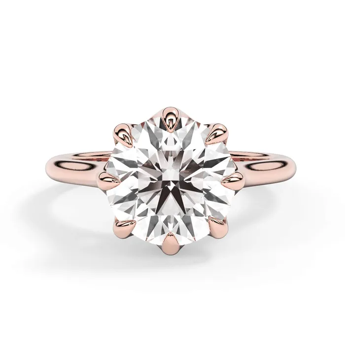 Rings deBebians 8 Prong Solitaire Engagement Ring Setting